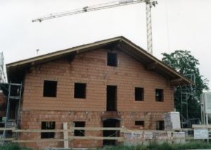 Bau Schützenheim 2002, Rohbau