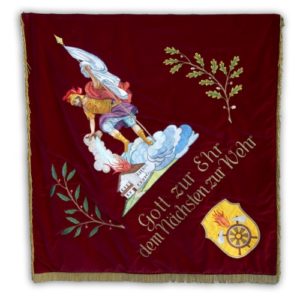 Feuerwehrfahne Rückseite - Klein - FFW Altkirchen