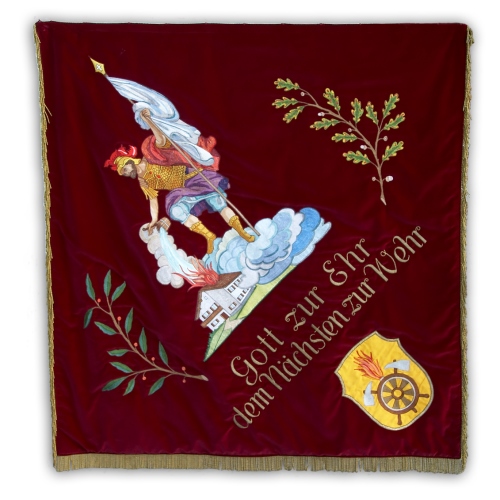 Feuerwehrfahne Rückseite