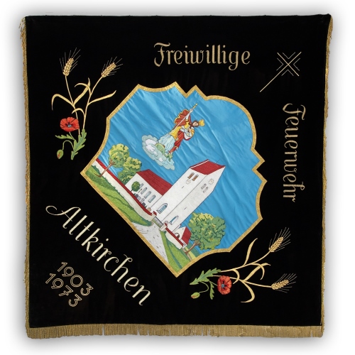 Feuerwehrfahne vorne