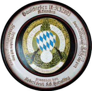 Schützenscheibe Gauschießen 2003 Altkirchen RobertSeidl Holzolling